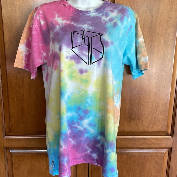 VANS OFF THE WALL CLASSIC COTTON TIE DYE TEE SHIRT - SMALL - EXCELLENT COND! - Picture 4 of 10